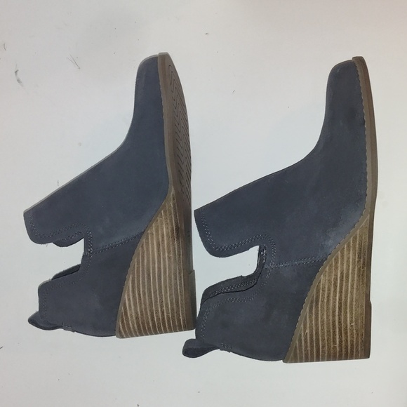 Toms Women's TOMS Women's Kallie Cutout Boot Wedge Ankle Boots Gray Size 8.5 - Picture 6 of 9